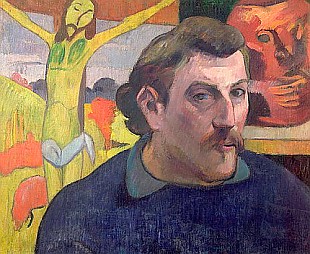 Paul Gauguin - Selbstporträt mit gelben Christus