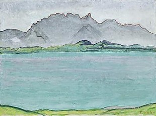 Ferdinand Hodler - Stockhorn Massiv mit Thuner See