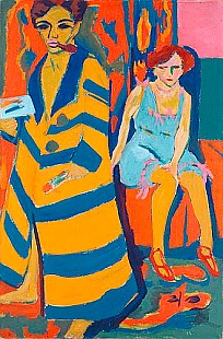 Ernst Ludwig Kirchner - Selbstbildnis mit Modell