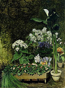 Pierre-Auguste Renoir - Blumen im Gartenhaus