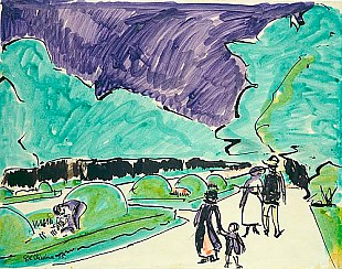Ernst Ludwig Kirchner - Eingang zum Großen Garten in Dresden