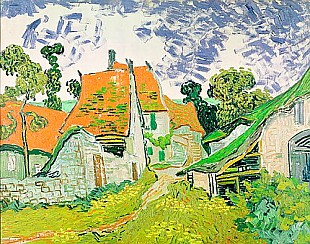 Vincent van Gogh - Straße in Auvers-sur-Oise