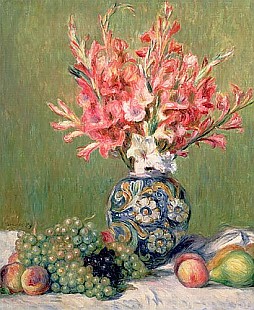 Pierre-Auguste Renoir - Stilleben mit Früchten und Blumen