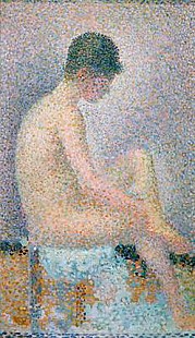Georges-Pierre Seurat - Model im Profil