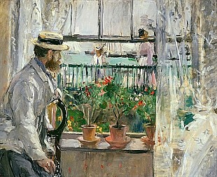 Berthe Morisot - Eugene Manet auf der Isle of Wight