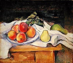 Paul Cézanne - Stilleben mit Pfirsichen und Birnen