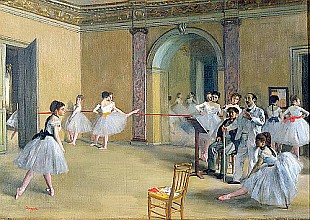 Edgar Degas - Tanz-Foyer im Opernhaus an der Rue Peletier