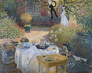 Claude Monet - Le Déjeuner (im Garten Claude Monets in Argenteuil)