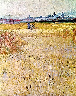 Vincent van Gogh - Weizenfeld mit Garben