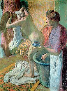 Edgar Degas - Frühstück nach dem Bad