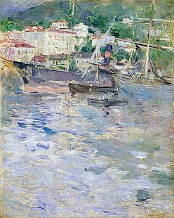 Berthe Morisot - Der Hafen von Nizza 1882