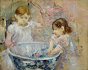 Berthe Morisot - Kinder mit einer Schüssel 1886
