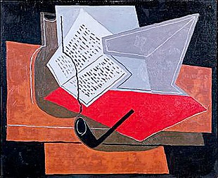 Juan Gris - Karaffe und Buch