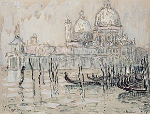 Paul Signac - Venedig, Gondeln, 1908