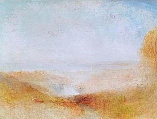 Joseph Mallord William Turner - Landschaft mit Fluß und Meeresbucht