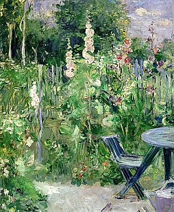 Berthe Morisot - Stockrosen 1884