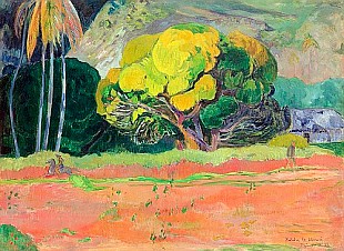 Paul Gauguin - Fatata te Moua-Am Fuß der Berge