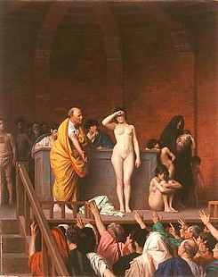 Jean-Léon Gérôme - Sklavenverkauf in Rom