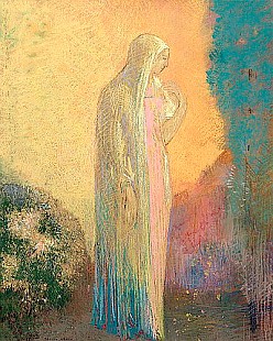 Odilon Redon - Verschleierte Frau