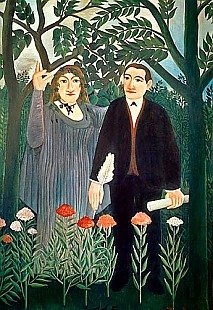 Henri Rousseau - Die Muse inspiriert den Poeten