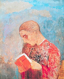 Odilon Redon - Lesender