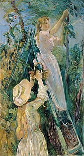 Berthe Morisot - Die Kirschen-Pflücker
