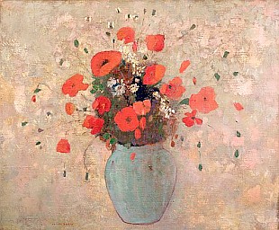 Odilon Redon - Vase mit Mohnblumen