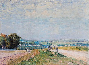 Alfred Sisley - Die Straße nach Montbuisson bei Louveciennes