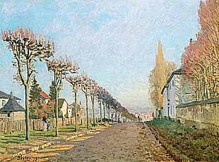 Alfred Sisley - Rue de la Machine, Louveciennes
