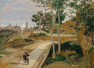 Jean Baptiste Camille Corot - Straße bei Volterra
