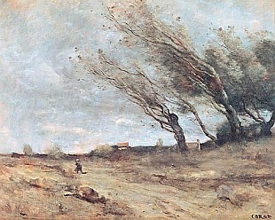 Jean Baptiste Camille Corot - Windböen