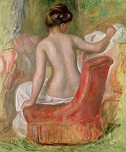 Pierre-Auguste Renoir - Akt auf einem Sessel