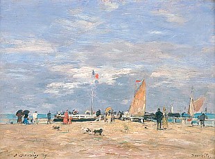 Eugéne Boudin - Die Hafeneinfahrt von Deauville