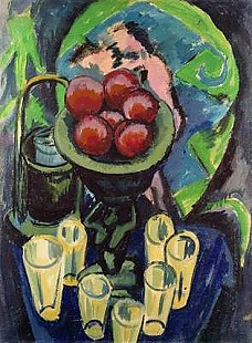 Ernst Ludwig Kirchner - Stilleben mit Gläsern