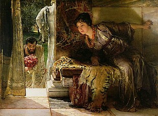 Sir Lawrence Alma-Tadema - Willkommene Schritte,1883