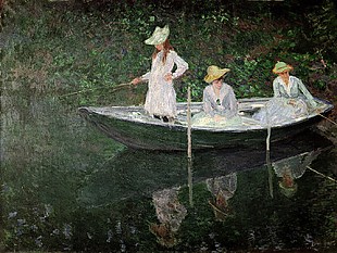 Claude Monet - Das Boot in Giverny