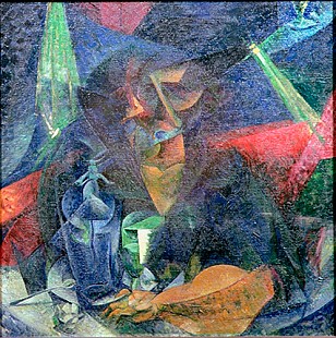 Umberto Boccioni - Komposition mit Frauenfigur