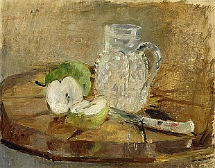 Berthe Morisot - Stilleben mit Apfel und Krug 1876