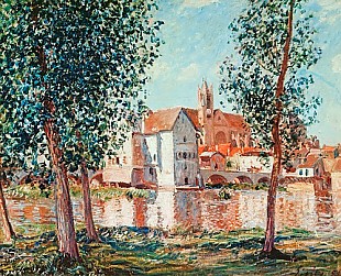 Alfred Sisley - Die Loing bei Moret