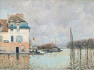 Alfred Sisley - Hochwasser in Port-Marly