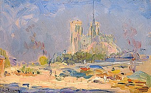 Albert-Charles Lebourg - Quai de la Tournelle and Notre-Dame de Paris