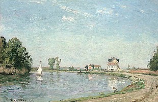 Camille Pissarro - An der Flußbiegung