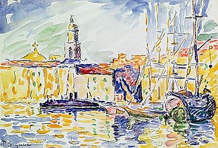 Paul Signac - Hafen von St. Tropez, 1905