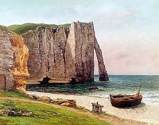 Gustave Courbet - Die Klippen in Etretat