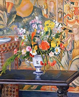 Pierre-Auguste Renoir - Vase mit Blumenstrauß