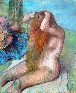 Edgar Degas - Frau kämmt die Haare