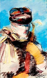 Edouard Manet - Mery Laurent in einem Schleier