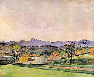 Paul Cézanne - Der Chaine de l'Etoile mit Pilon du Roi