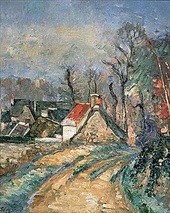 Paul Cézanne - Dorfstraße in Auvers