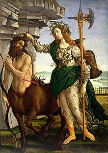 Sandro Botticelli - Athene und Zentaur